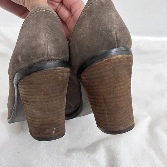 Lucky Brand Mystique Brown Taupe Boots Lace up Size 7.5 M Twee Contemporary - Picture 4 of 7